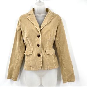 St. JOHNS BAY Tan Corduroy Blazer 0013